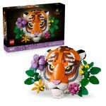 Lego art 31217 la collection faune ? le tigre - set adulte - d�coration murale avec fleurs