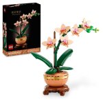 Lego botanique 10343 l?orchide miniature - fleurs artificielles - ide cadeau pour femme