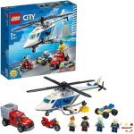 Lego city 60243 larrestation en hlicoptre jouet moto et camion minifigurine policier