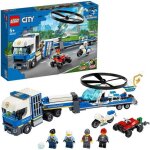 Lego� city 60244 le transport de l?h�licopt�re de la police avec vtt quad moto et camion jouet pour enfant ...