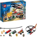 Lego city 60248 l?intervention de l?hlicoptre des pompiers jouet volant avec quad atv pour enfants ...