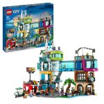 Lego� city 60380 le centre - ville jouet de maquettes avec salon de coiffure v�t�rinaire et h�tel