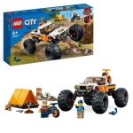 Lego city 60387 les aventures du 4x4 tout - terrain jouet monster truck jeu camping