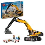 Lego city 60420 la pelleteuse de chantier jaune jouet pour enfant  partir de 8 ans