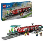 Lego city 60423 le tramway et la station du centre - ville vhicule pour enfants ds 7 ans