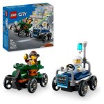 Lego city 60459 pack de bolides de course : avion contre lit dhpital - jouet ds 5 ans