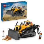 Lego city 60466 le bulldozer jaune - jeu de construction ds 8 ans