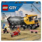 Lego city 60478 la b�tonni�re - jouet d�s 7 ans sur le th�me du chantier - jeu �ducatif