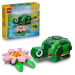 Lego creator 3 - en - 1 31377 la tortue et la fleur de n�nuphar - jouet de construction 7 ans