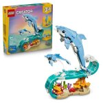 Lego creator 3 - en - 1 31385 animaux marins : les beaux dauphins - jeu de construction 9 ans
