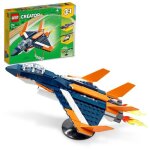 Lego creator 31126 l?avion supersonique jouet 3 en 1 hlicoptre bateau avion