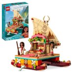 Lego disney princesse 43210 le bateau d?exploration de vaiana jouet avec dauphin mini - poupe