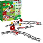 Lego duplo town les rails du train jeu de construction - circuit avec brique daction rouge