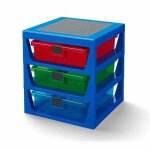 Lego �tag�re de rangement 3 tiroirs bleu taille unique - 40950002
