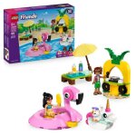 Lego friends 42658 f�te dans la piscine avec les bou�es licorne et flamant rose - jouet