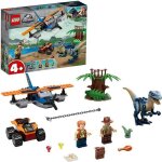 Lego� jurassic world 75942 v�lociraptor : la mission de sauvetage en avion jouet pour enfants 4 ans et ...