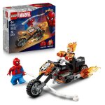 Lego ? marvel 76335 spider - man et sa moto contre ghost rider - jouet