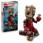 Lego ? marvel 76341 groot en tenue de ravageur - jouet de construction 10 ans - figurine