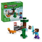 Lego minecraft 21583 les aventures de steve dans la ta�ga - jeu gar�on ou fille d�s 6 ans