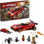 Lego� ninjago 71737 le chargeur ninja x - 1 jouet de voiture et moto 5 figurines cole en or