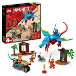 Lego ninjago 71759 le temple du dragon ninja ensemble de jouet et de figurine avec moto