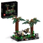 Lego� star wars 75353 diorama de la course - poursuite en speeder sur endor avec luke skywalker