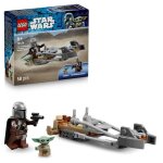 Lego star wars 75436 le speeder bike du mandalorien et grogu - jouet 6 ans - id�e cadeau