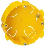 Legrand boîte ronde à vis x40 - Ø85 mm - jaune Legrand boîte ronde à vis x40 - Ø85 mm - jaune