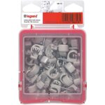 Legrand cavalier fixe - cble multifix x100 - 14 mm  20 mm - gris