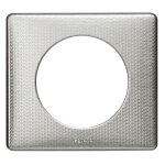 Legrand celiane plaque de finition 1 poste aluminium snake