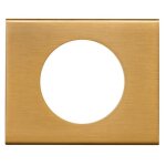 Plaque de finition - legrand - c�liane - 1 poste - m�tal - bronze dor�
