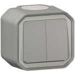 Legrand commande pour fonction double interrupteur ou va - et - vient - 10a - gris