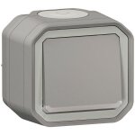 Legrand interrupteur ou va - et - vient lumineux �tanche plexo - 10a - gris