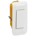 Legrand interrupteur ou va - et - vient mosaic 10a �troit + plaque + boite