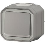 Legrand interrupteur ou va - et - vient t�moin �tanche plexo - 10a - gris