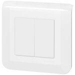 Legrand - mosaic double interrupteur va et vient 10a blanc complet Legrand - mosaic double interrupteur va et vient 10a blanc complet