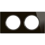 Legrand - plaque cliane - plaque de finition pour prises et interrupteurs cliane - 2 postes - verre ...