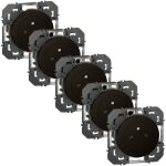 Legrand - prise 2p + t surface noir compo dooxie - 1 prise