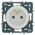 Legrand prise de courant avec terre 16a c�liane blanc - livr� avec enjoliveur blanc