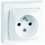Prise lectrique - legrand - 16a - saillie - 2p + t - blanc