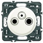 Prise tv - fm - sat legrand cliane blanc - pour rception hertzienne et satellite