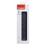 Rallonge multiprise - legrand - rotatif - 4 prises - parafoudre - noir et gris foncé Rallonge multiprise - legrand - rotatif - 4 prises - parafoudre - noir et gris foncé