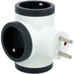 Legrand triplite fb 3x2p + t premium prises latrales - blanc et noir
