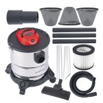 Aspirateur industriel - lehmann - haddo - 2000w - réservoir 20l acier inoxydable - double filtration Aspirateur industriel - lehmann - haddo - 2000w - réservoir 20l acier inoxydable - double filtration