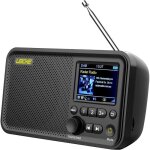 Leicke radio porttil dab + con bluetooth 5. 0radio dab / dab + y fmpantalla a color de 24 pulgadas