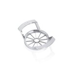 Coupe - pommes en acier inoxydable leifheit quartier gris contemporain