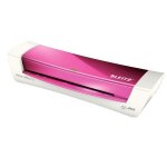 Plastifieuse - leitz - ilam a4 - rose - 3 minutes de prchauffage - pochettes 80  125 microns