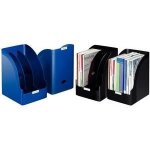 Porte - revues - leitz - plus jumbo - a4 - polystyr�ne - bleu - capacit� 205 mm