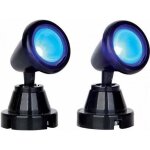 Projecteurs - lemax - spot light ronde - bleu - set de 2 - cod 54945