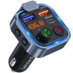 Transmetteur fm bluetooth - lencent - 5. 0 - chargeur rapide pd 20w - appels mains libres - deep bass ...
